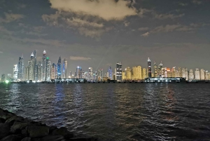 Dubai di notte con biglietto d'ingresso al Burj Khalifa
