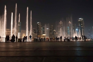Dubai di notte con biglietto d'ingresso al Burj Khalifa