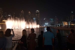 Dubai di notte con biglietto d'ingresso al Burj Khalifa