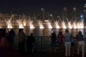 Dubai di notte con biglietto d'ingresso al Burj Khalifa