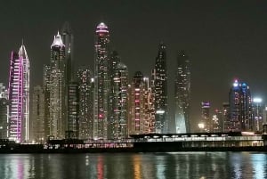 Dubai di notte con biglietto d'ingresso al Burj Khalifa