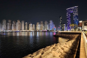 Dubai di notte con biglietto d'ingresso al Burj Khalifa