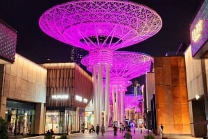 Dubai di notte con biglietto d'ingresso al Burj Khalifa