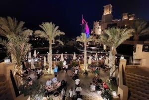 Dubai di notte con biglietto d'ingresso al Burj Khalifa