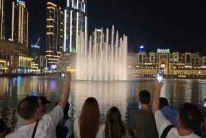 Dubai di notte con biglietto d'ingresso al Burj Khalifa