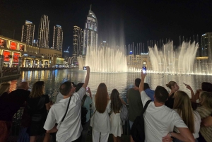 Dubai di notte con biglietto d'ingresso al Burj Khalifa