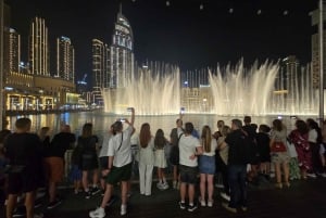 Dubai di notte con biglietto d'ingresso al Burj Khalifa