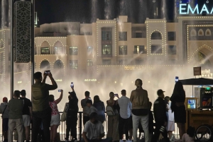 Dubai di notte con biglietto d'ingresso al Burj Khalifa
