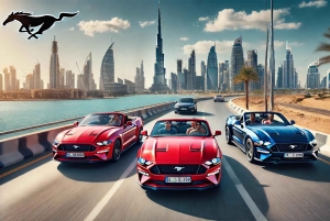 DUBAI: CABRIO MUSTANG TOUR. LUKSUS