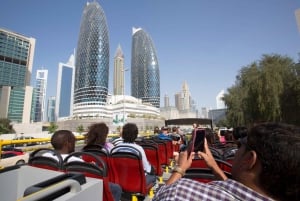 Dubai: Stadsrondleiding hop-on-hop-off-bustour met hop-on-hop-off-tour.