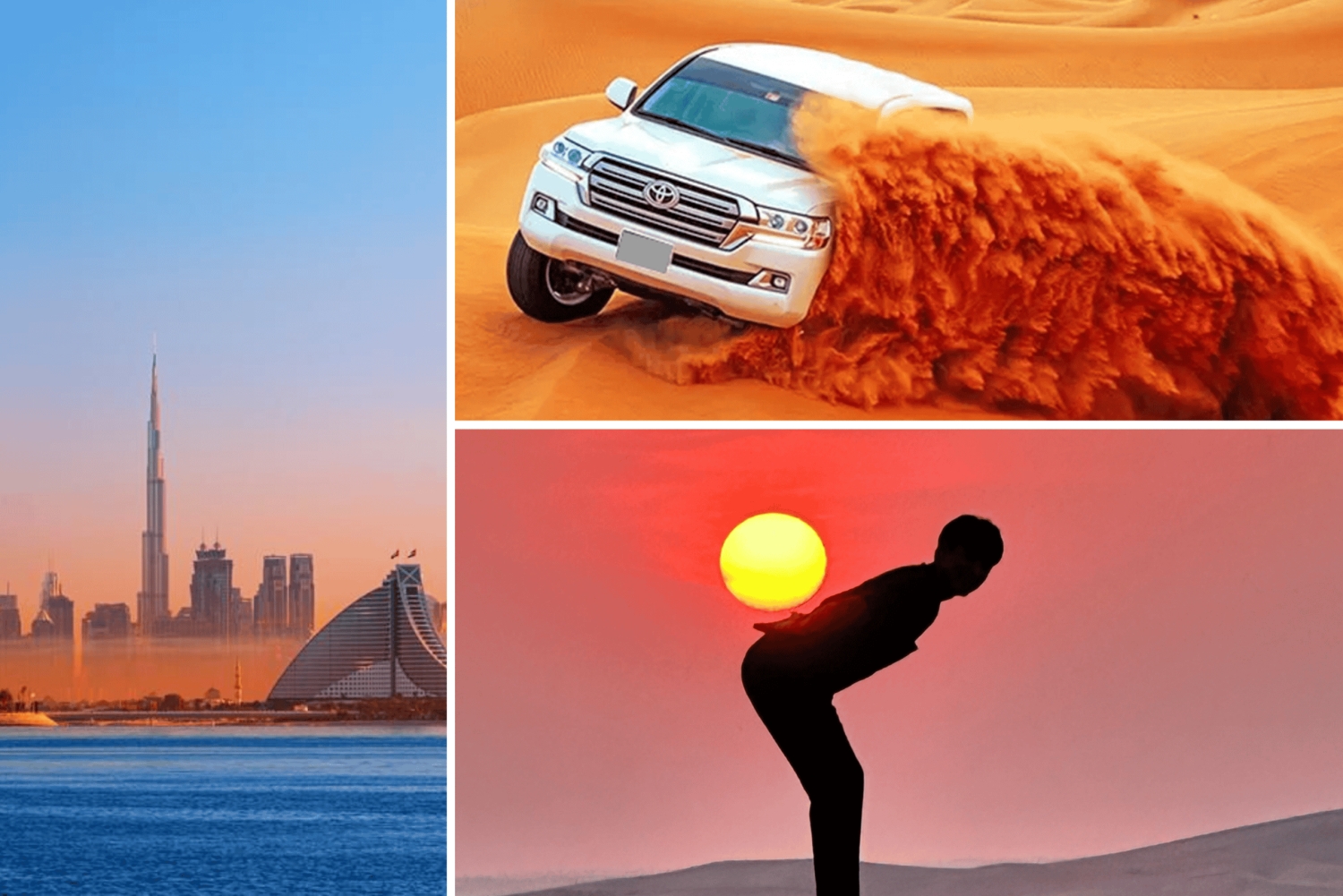 Excursão à cidade do Dubai e Safari no Deserto Combo de dia inteiro