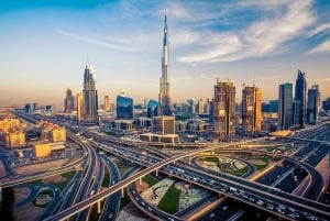 Dubain kaupunkikierros ja aavikkosafari koko päivän Combo