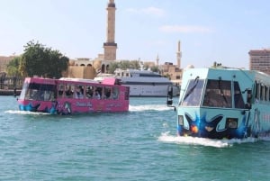 Tour panoramico della città di Dubai con Wonder Bus terra e mare