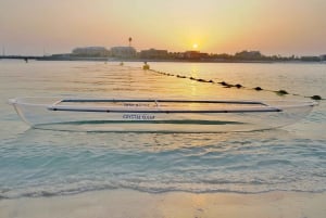 Dubai: Clear Kayaking Experience with Burj Khalifa View