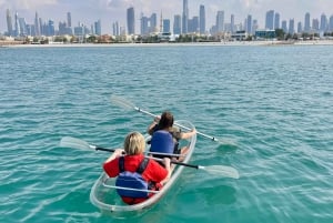 Dubai: Clear Kayaking Experience with Burj Khalifa View