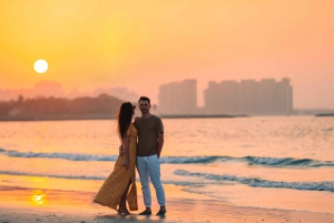 Dubai: Sessão de fotos de casal ou família na praia de Jumeira
