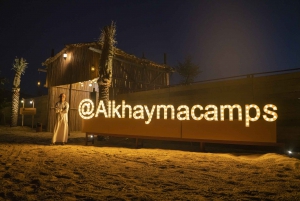 Dubai Deluxe Al Khayma Camp Experience with 3-Cuisine Dinner