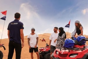 Dubai Desert Adventure: Red Dunes Guided Quad/Polaris & BBQ