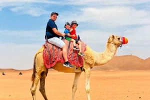 Dubaï : Balade à dos de chameau dans le désert avec spectacles et dîner buffet BBQ
