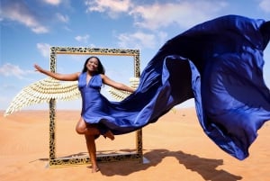 Dubai: Desert Flying Dress Photoshoot
