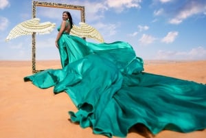 Dubai: Desert Flying Dress Photoshoot