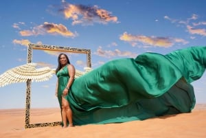 Dubai: Desert Flying Dress Photoshoot