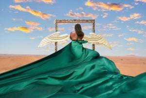 Dubai: Desert Flying Dress Photoshoot