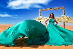 Dubai: Desert Flying Dress Photoshoot