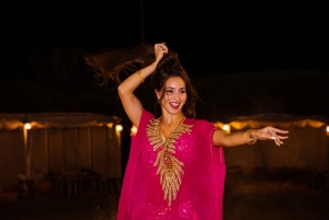 ドバイ：キャンプ、ディナー、オプションの宿泊付き砂漠サファリ