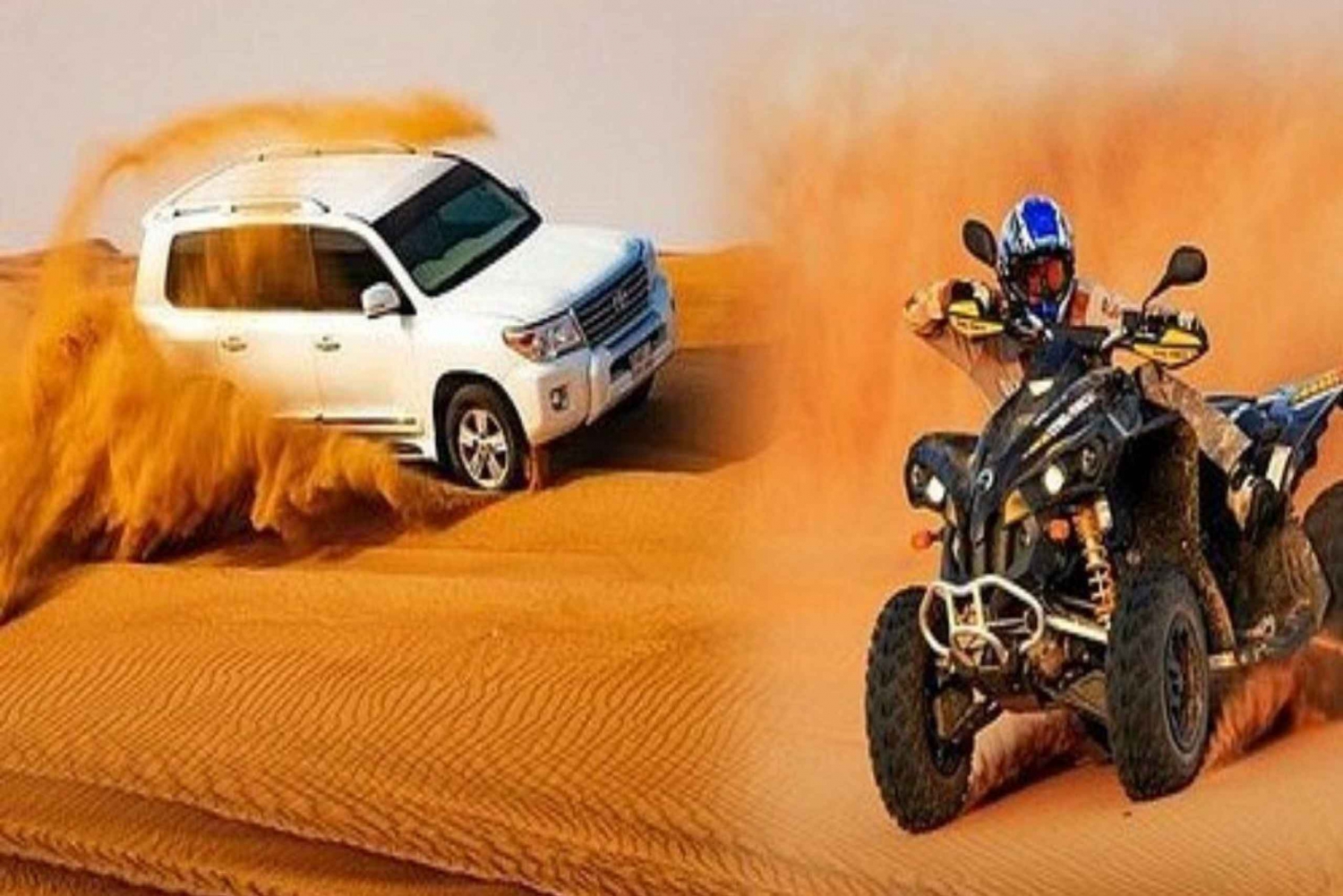 Dubaï : Safari dans le désert, planche à sable, balade à dos de chameau, dîner et spectacles