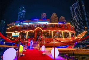 Dubai: Dhow Cruise Marina Dinner With High Entertainments
