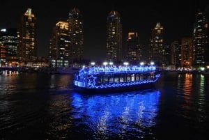 Dubai: Dhow Cruise Marina Multi Cusine-middag og Tanura Show
