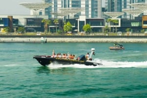 Dubai, Dubai Sightseeingtur med motorbåt i Dubai Marina