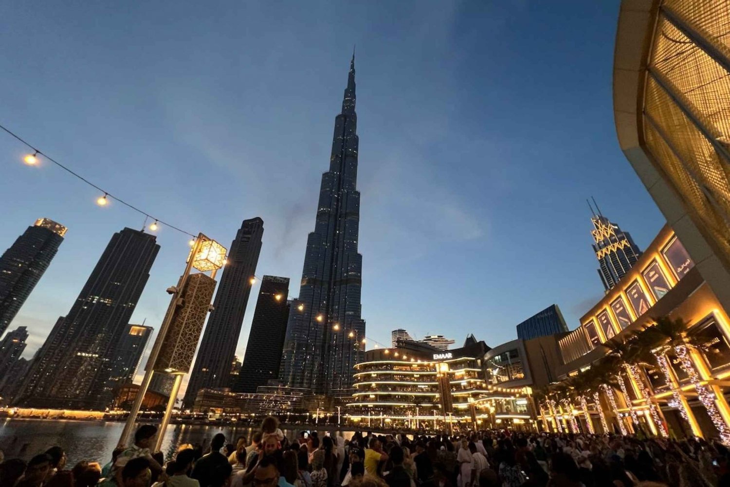 Dubai: Aften- og nattur (Foutains, lys og rigdom)