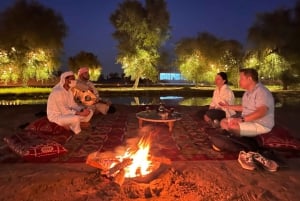 Dubaï : Soirée trekking à dos de chameau et dîner à l'oasis Al Marmoom