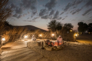 Dubaï : Soirée trekking à dos de chameau et dîner à l'oasis Al Marmoom