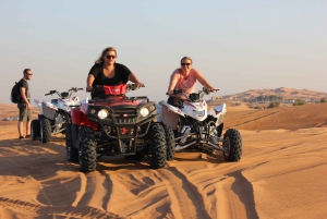 Dubai: Desert Quad Bike Tour with Optional Desert BBQ Dinner