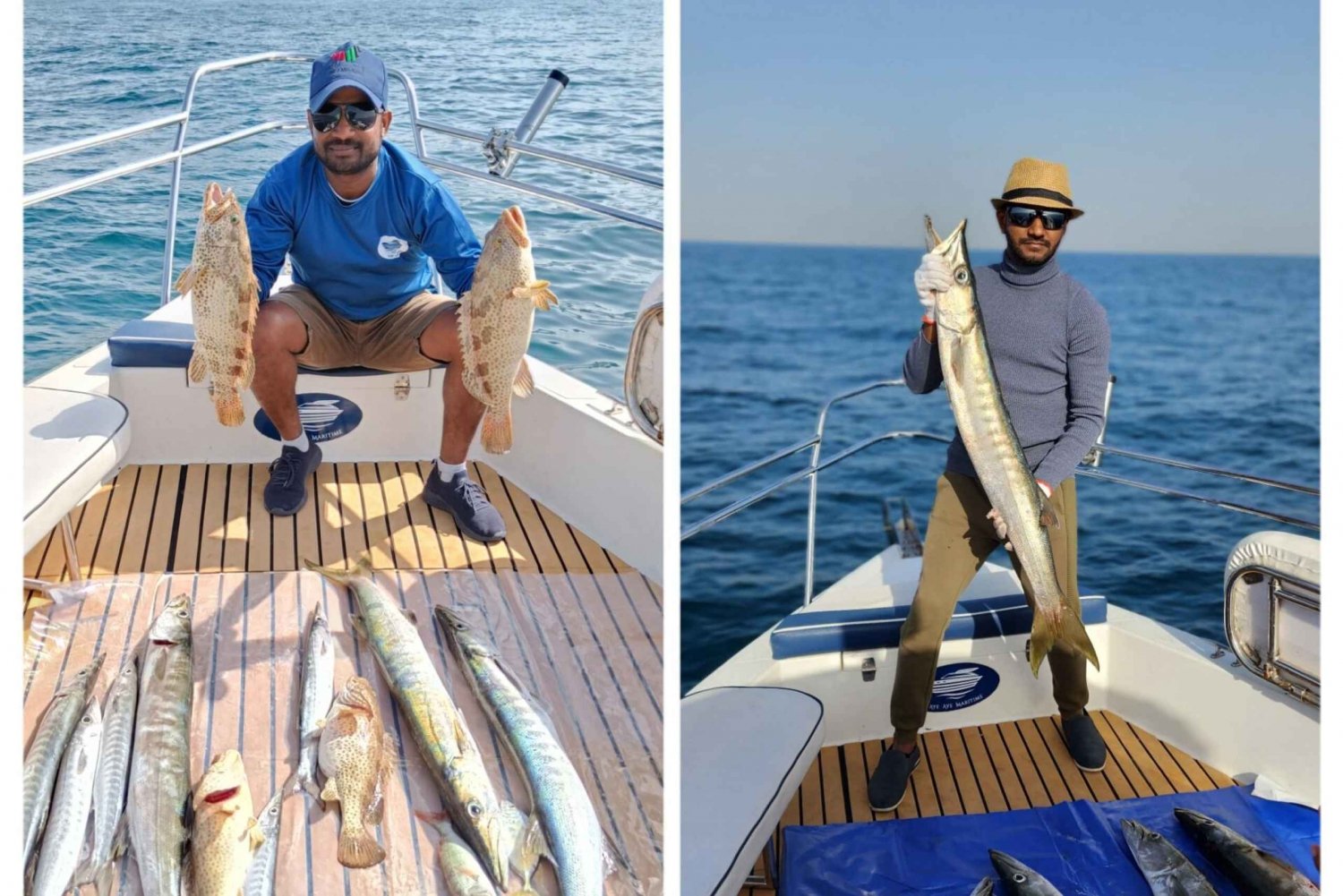 Dubai: Excursión de pesca privada (en alta mar) 4 horas y barbacoa