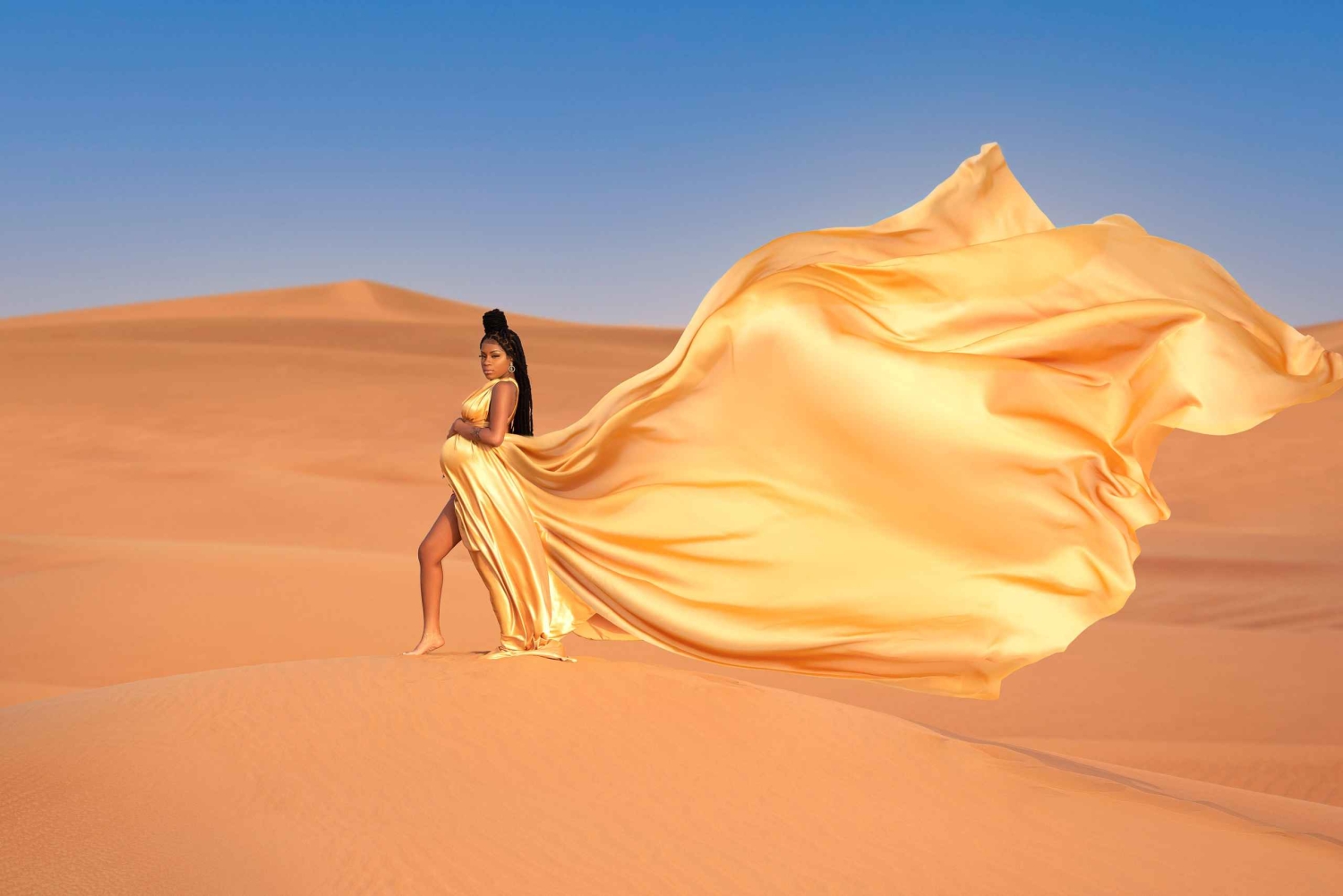 Dubai: Fotoshoot i flyvende kjole