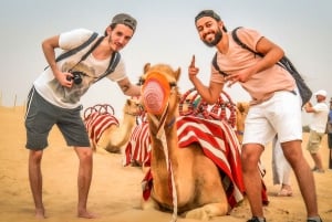 Dubai: Fossil Red Dunes & Camel Rock Safari with BBQ