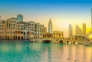 Dubai: Fountain Show and Burj Lake Ride by Traditional Boat