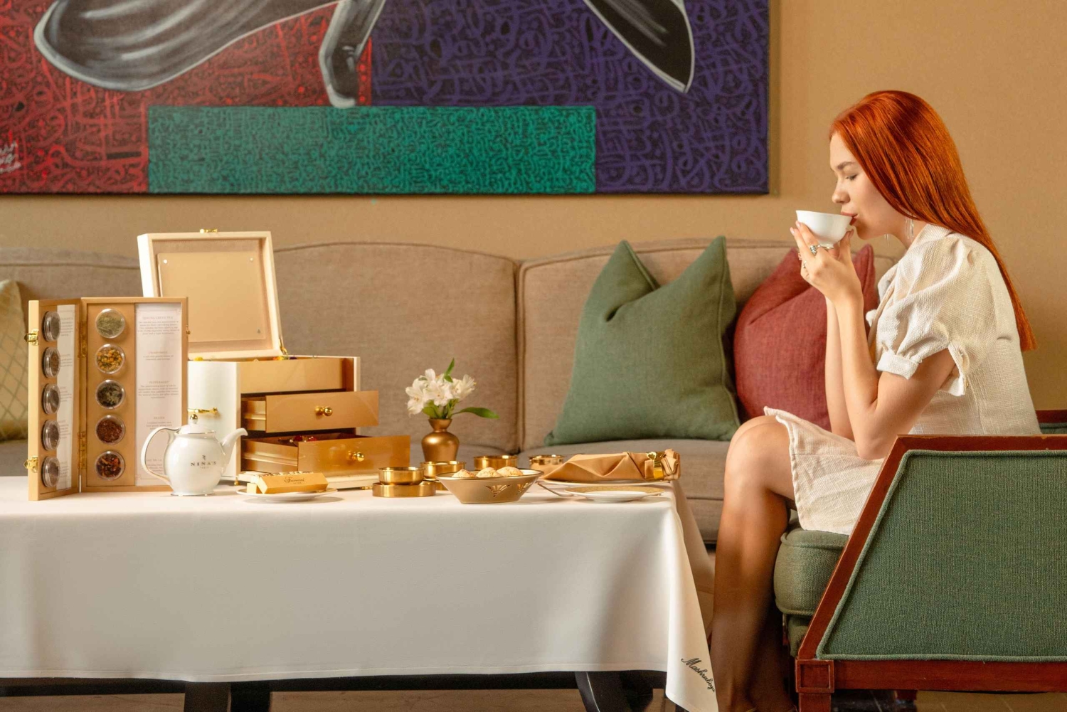 Dubai: Gouden afternoon tea bij Fairmont The Palm