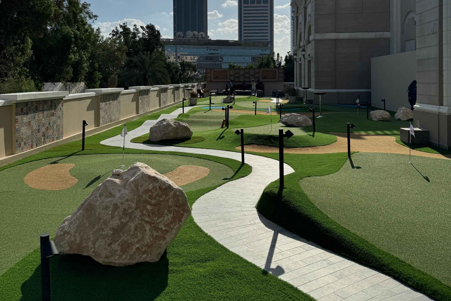 Dubai: Golf Simulator Spelen & Dineren