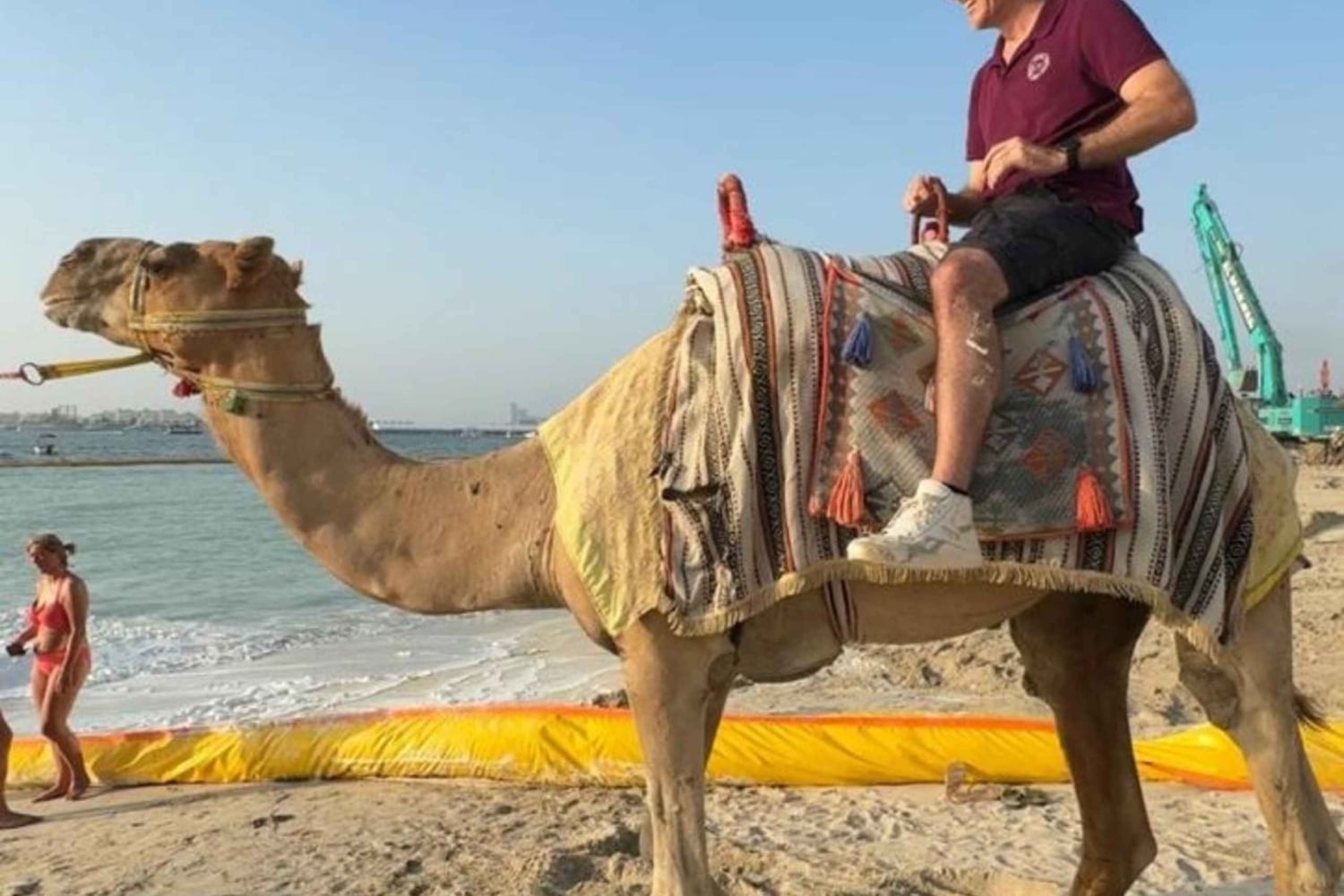 Dubaj: przejażdżka na wielbłądzie z przewodnikiem po plaży JBR z widokiem na panoramę