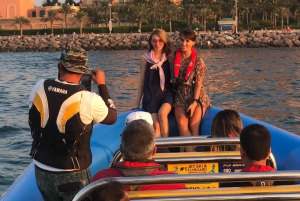 Dubai: Guidet byomvisning med hurtigbåt, severdigheter og iskrem.