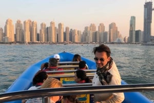 Dubai: Guidet byomvisning med hurtigbåt, severdigheter og iskrem.