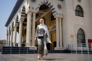 Dubaï : Visite d'une demi-journée de la ville, de la Mosquée bleue et du cadre en voiture de luxe