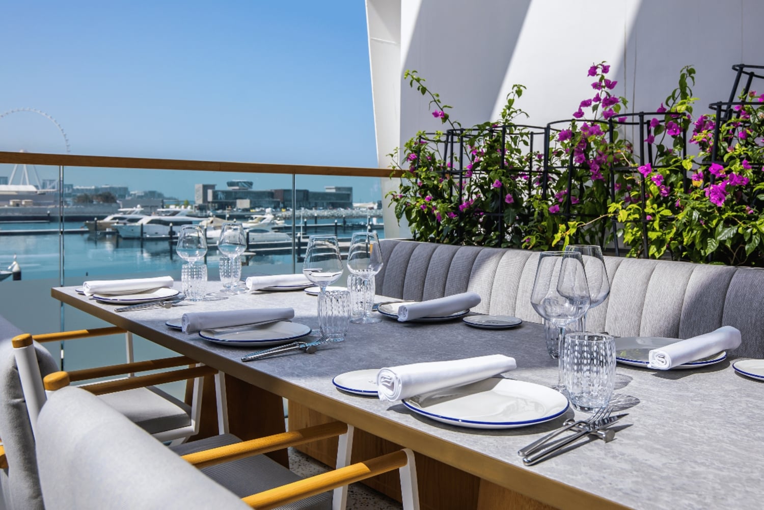 Обед в гавани Дубая в L'amo Bistro Del Mare