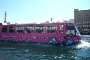 Dubai: Excursión en Helicóptero y Aventura Anfibia en el Autobús Maravilla