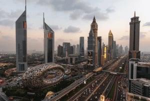 Dubai: Excursión en Helicóptero y Aventura Anfibia en el Autobús Maravilla